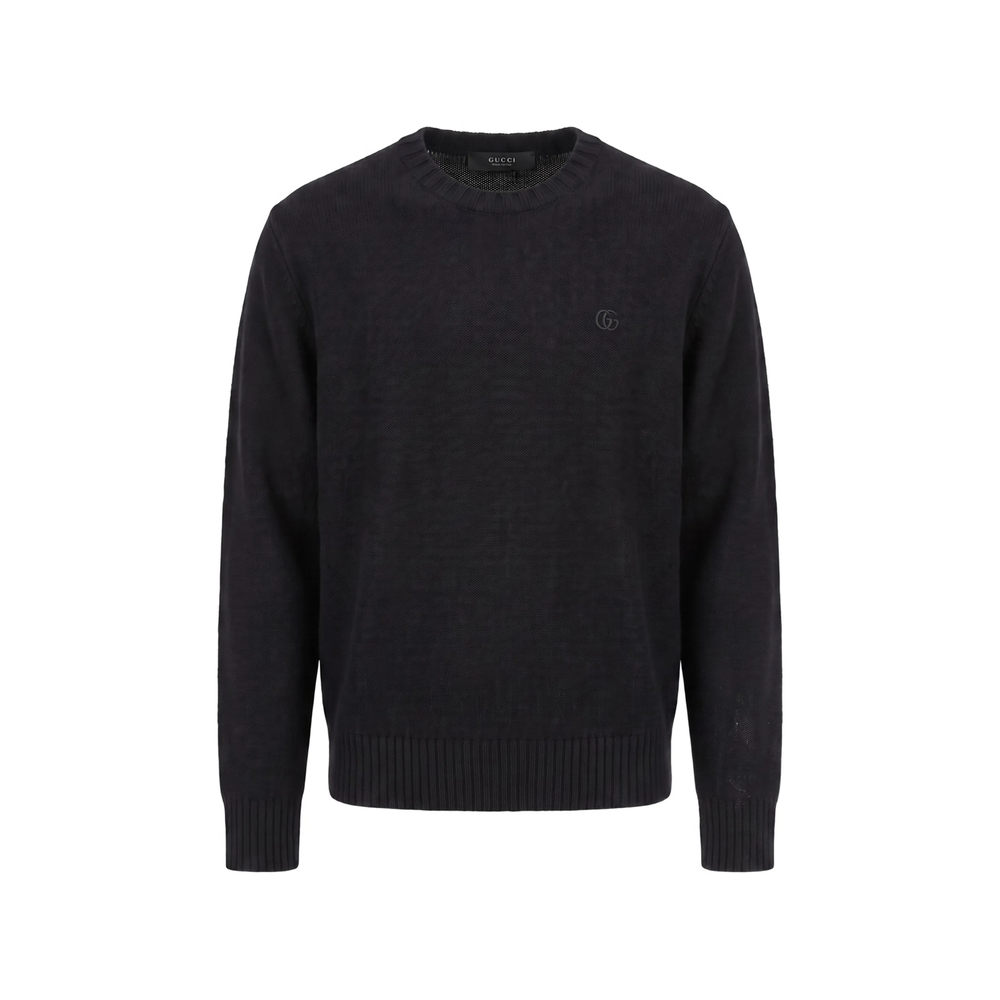 Gucci Interlocking G Embroidered Wool Sweater