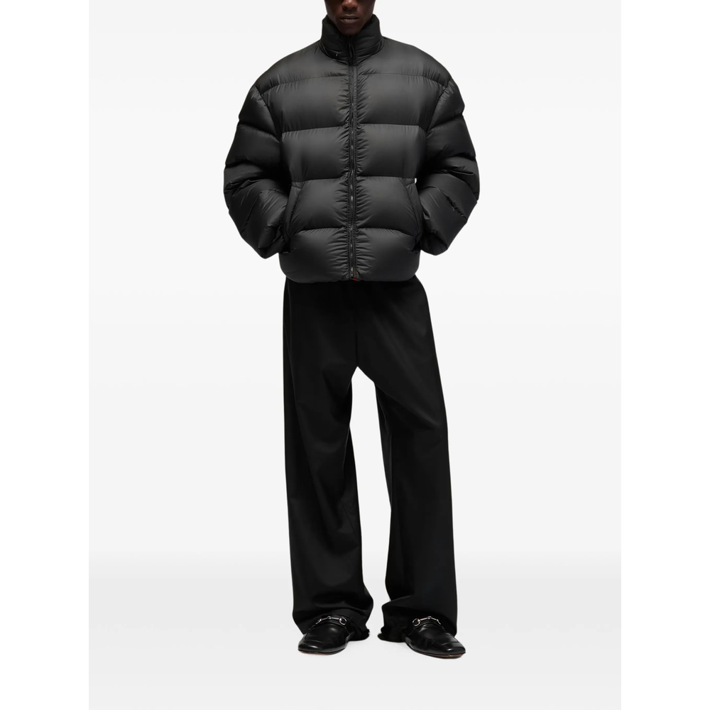 Quilted Logo-Patch Jacket