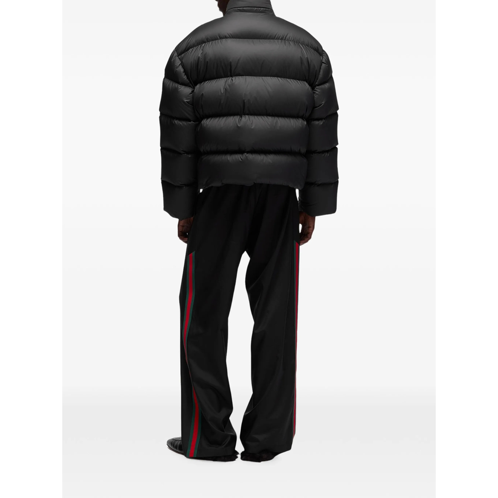 Quilted Logo-Patch Jacket