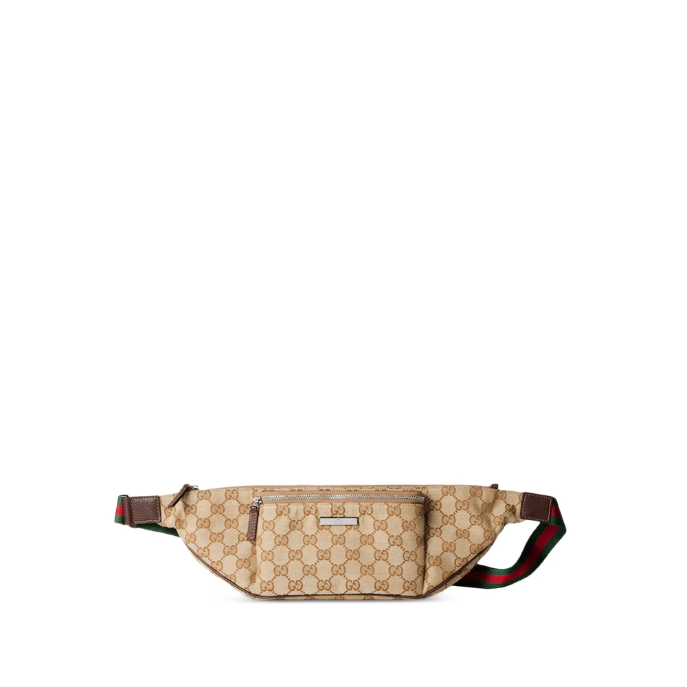 Gucci Large Flatpack GG Canvas Belt Bag