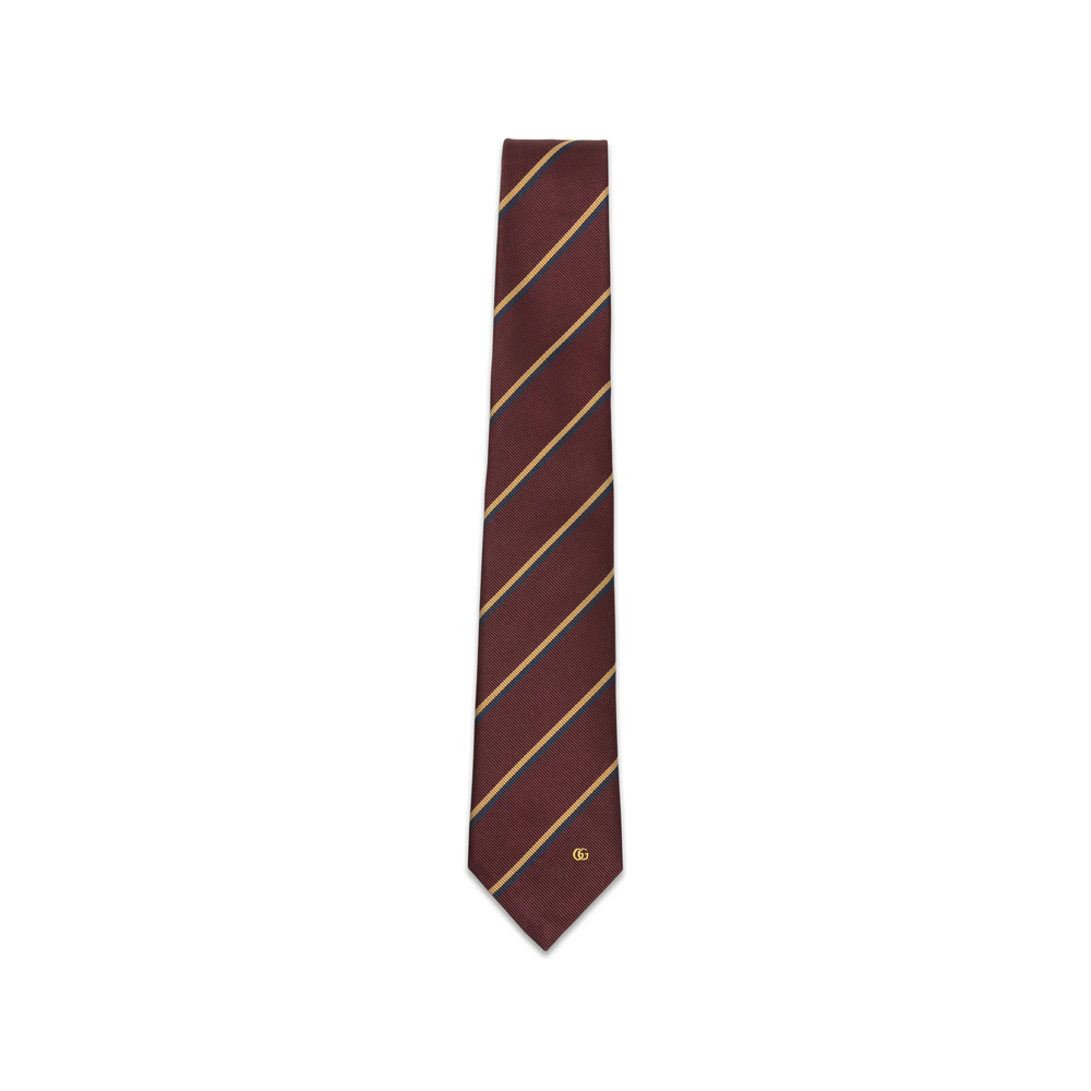Gucci Interlocking-G Striped Tie