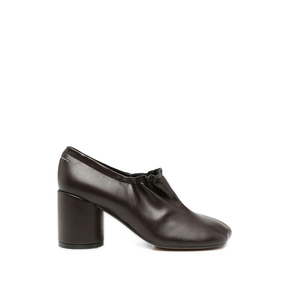 Mm6 Maison Margiela Ruched Leather Pumps