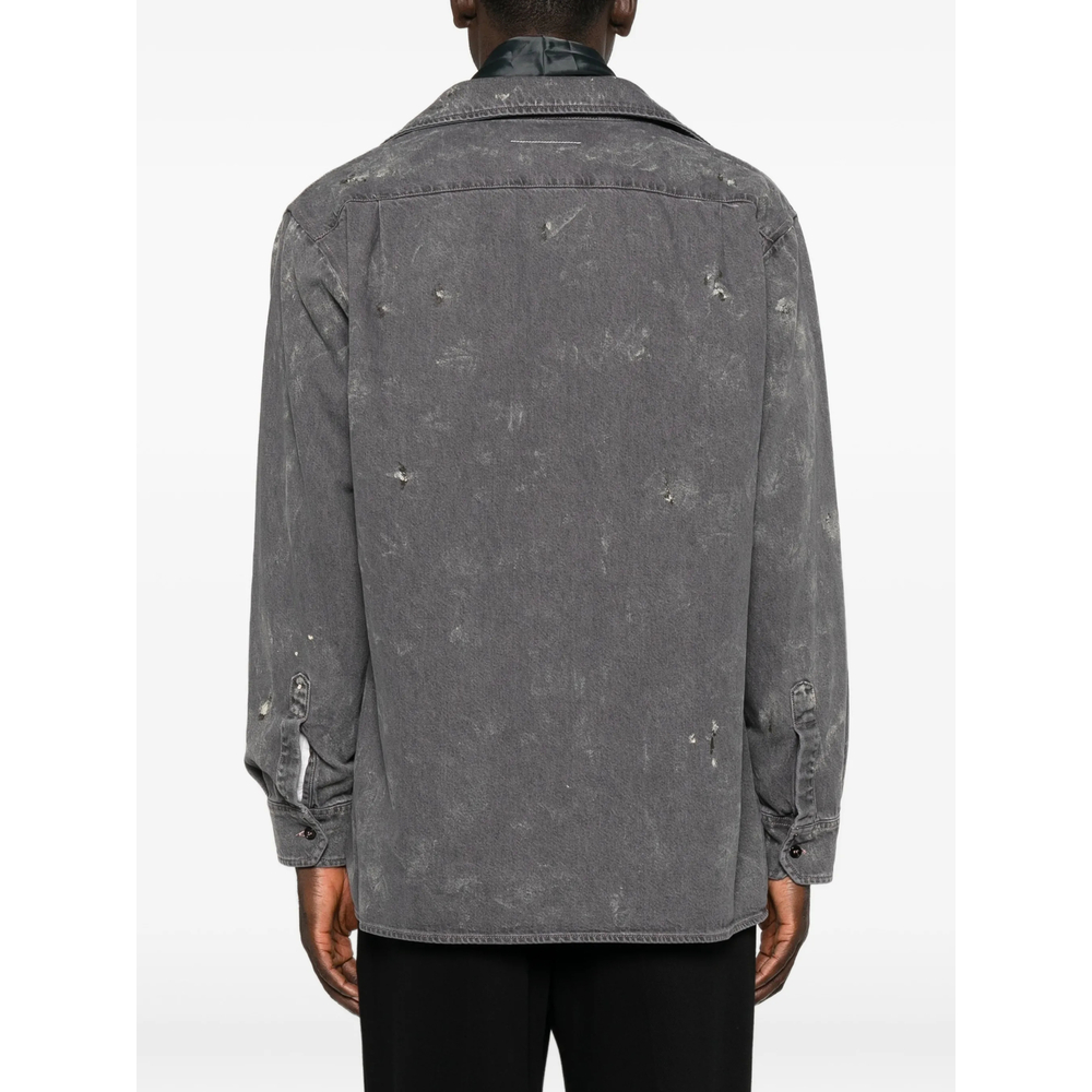 Mm6 Maison Margiela Distressed Denim Jacket