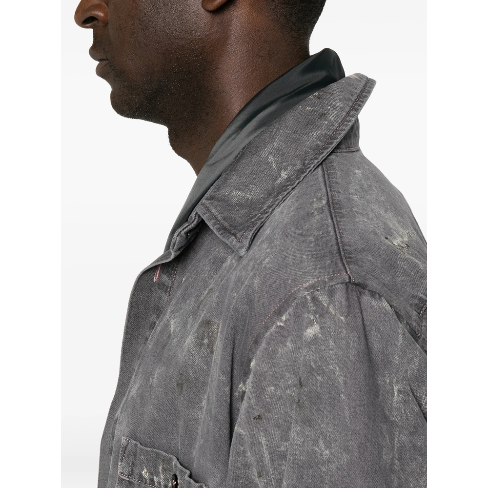 Mm6 Maison Margiela Distressed Denim Jacket