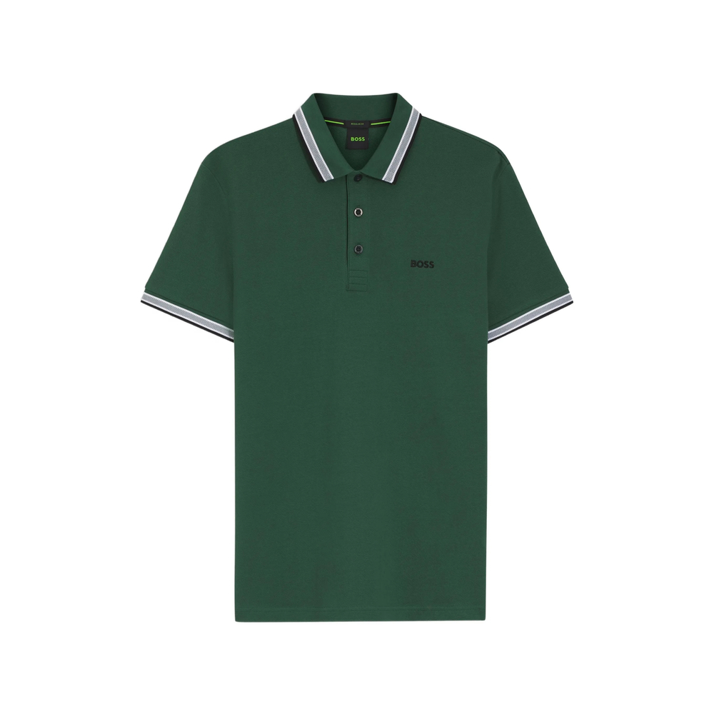 Striped Collar Polo Shirt