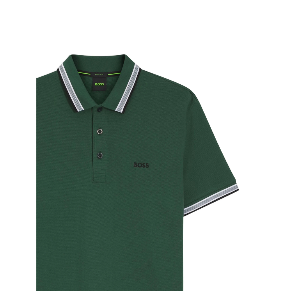 Striped Collar Polo Shirt