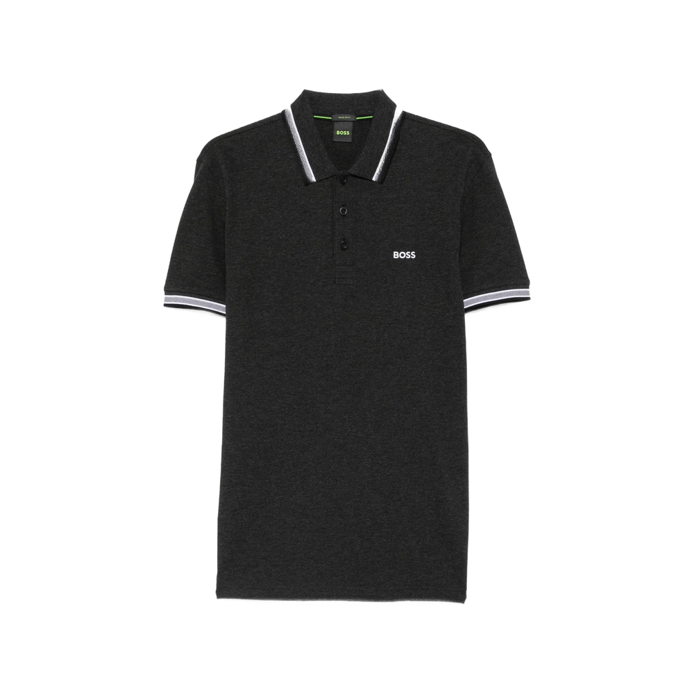 Logo-Print Tipped Polo Shirt