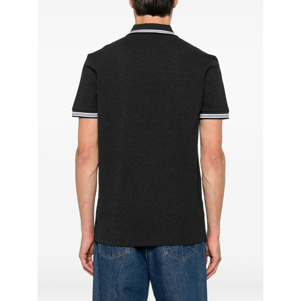 Logo-Print Tipped Polo Shirt
