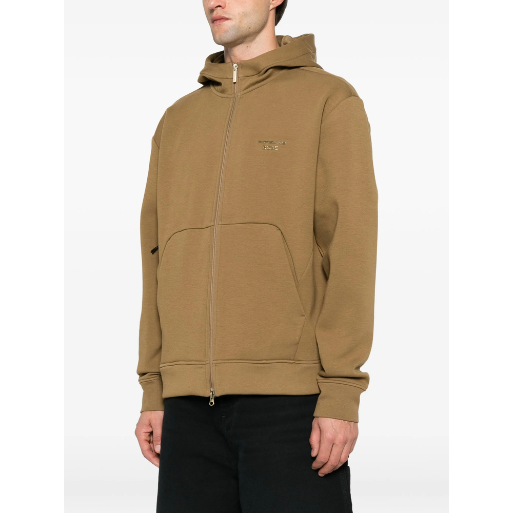 X Relaxed-Fit Zip-Up Hoodie With Logo