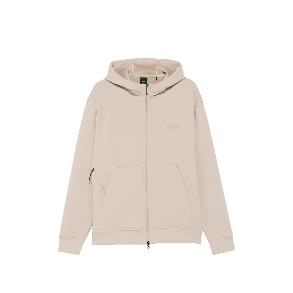 Boss Zip-up Logo-print Hoodie