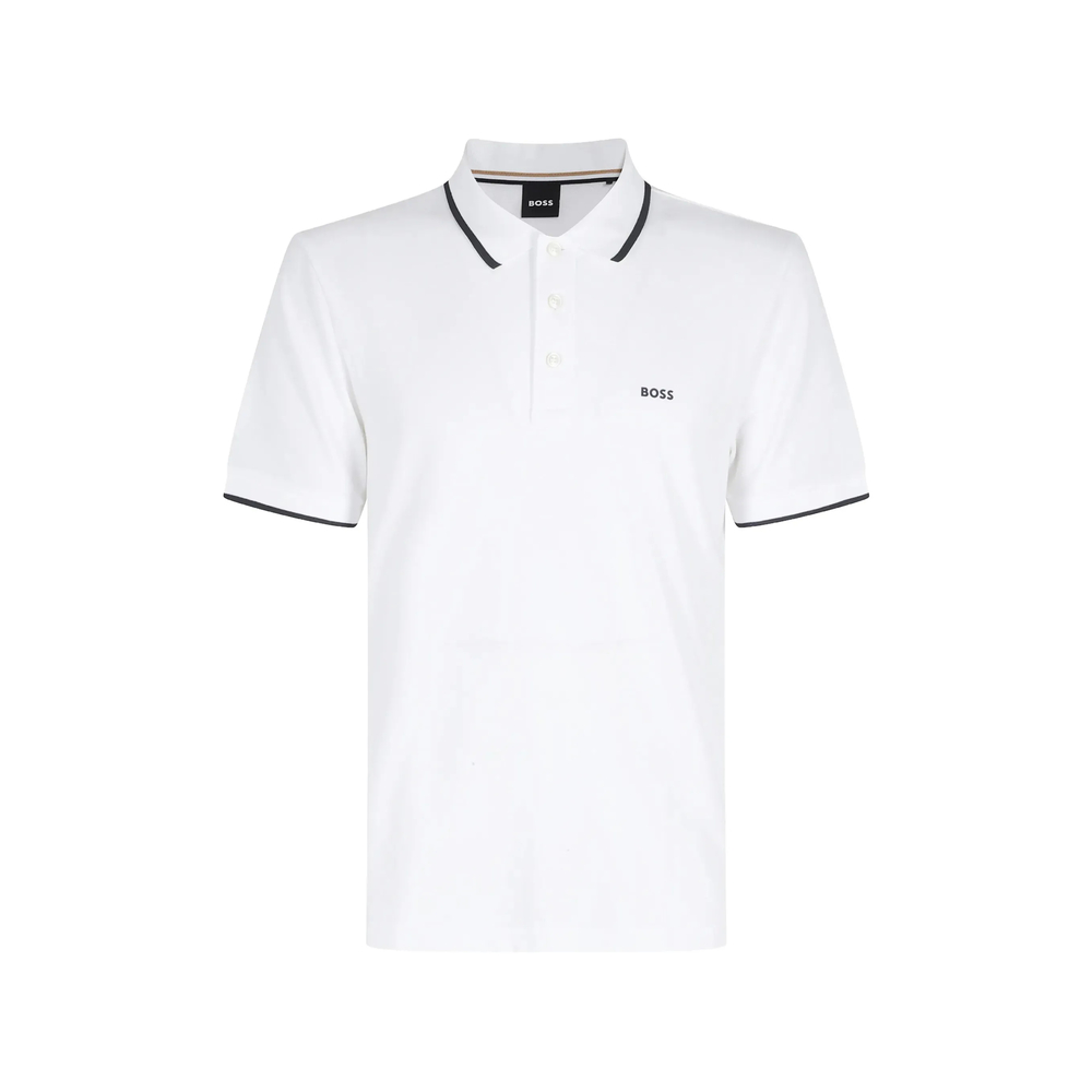Boss Cotton-piqué Polo Shirt With Contrast Tipping