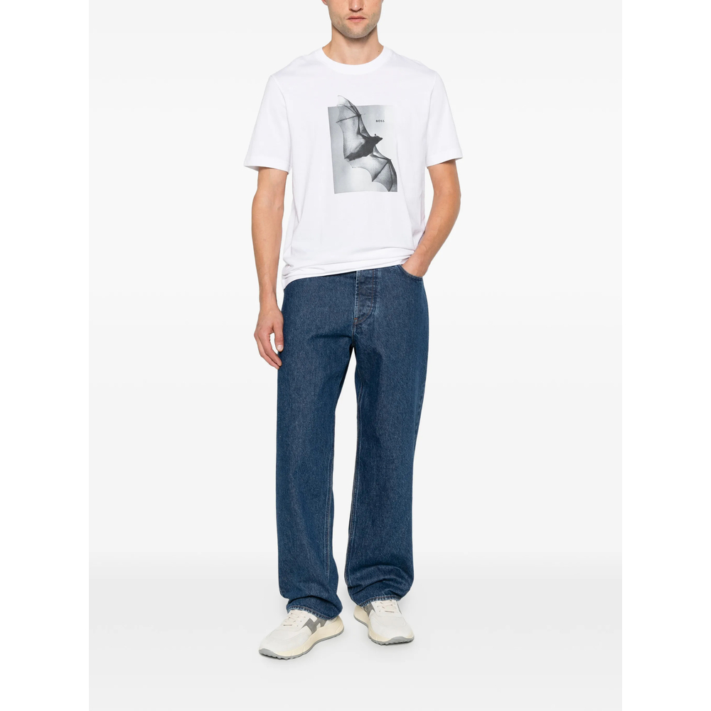 Bat-Print T-Shirt