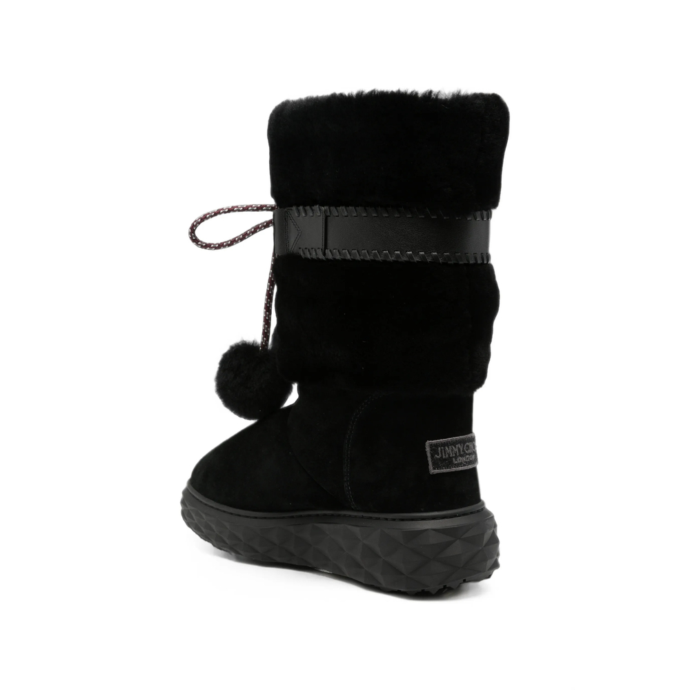 Cobi Shearling-Trim Pompom-Detail Boots