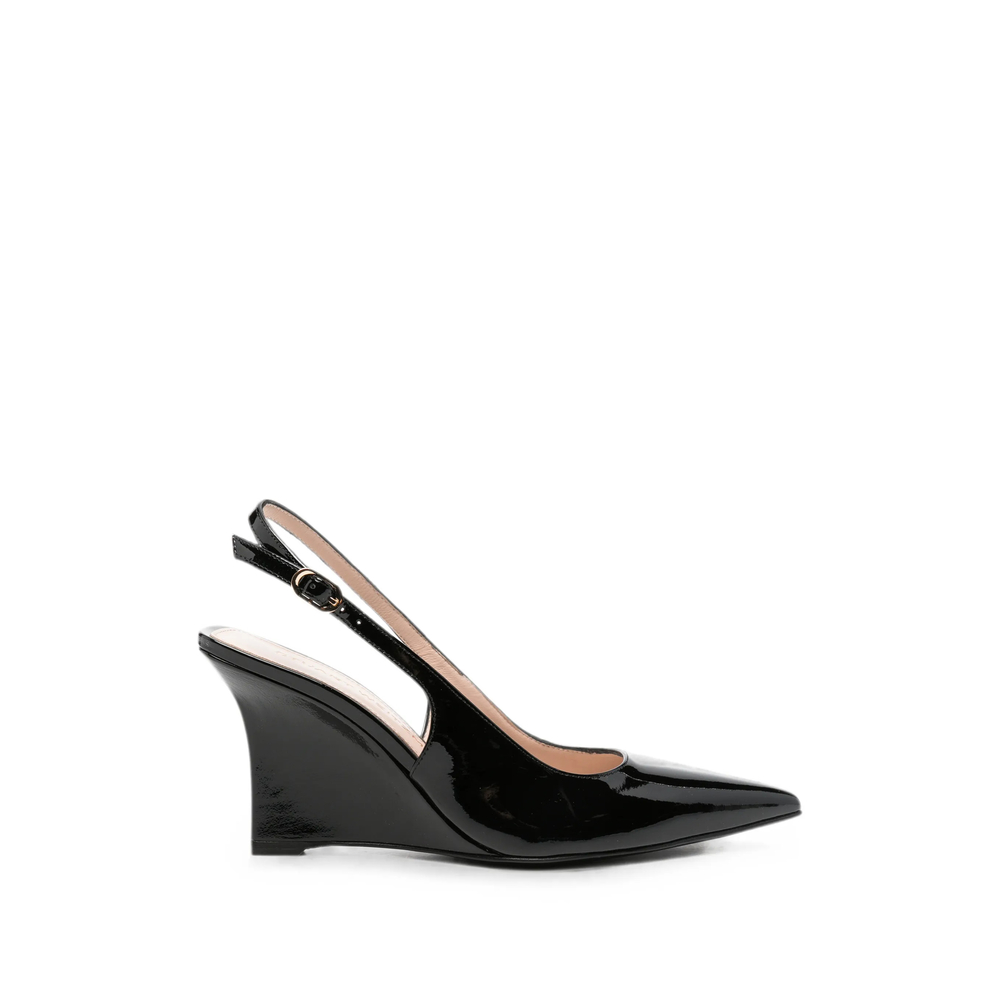 Stuart Weitzman Wedge-heel Slingback Pumps