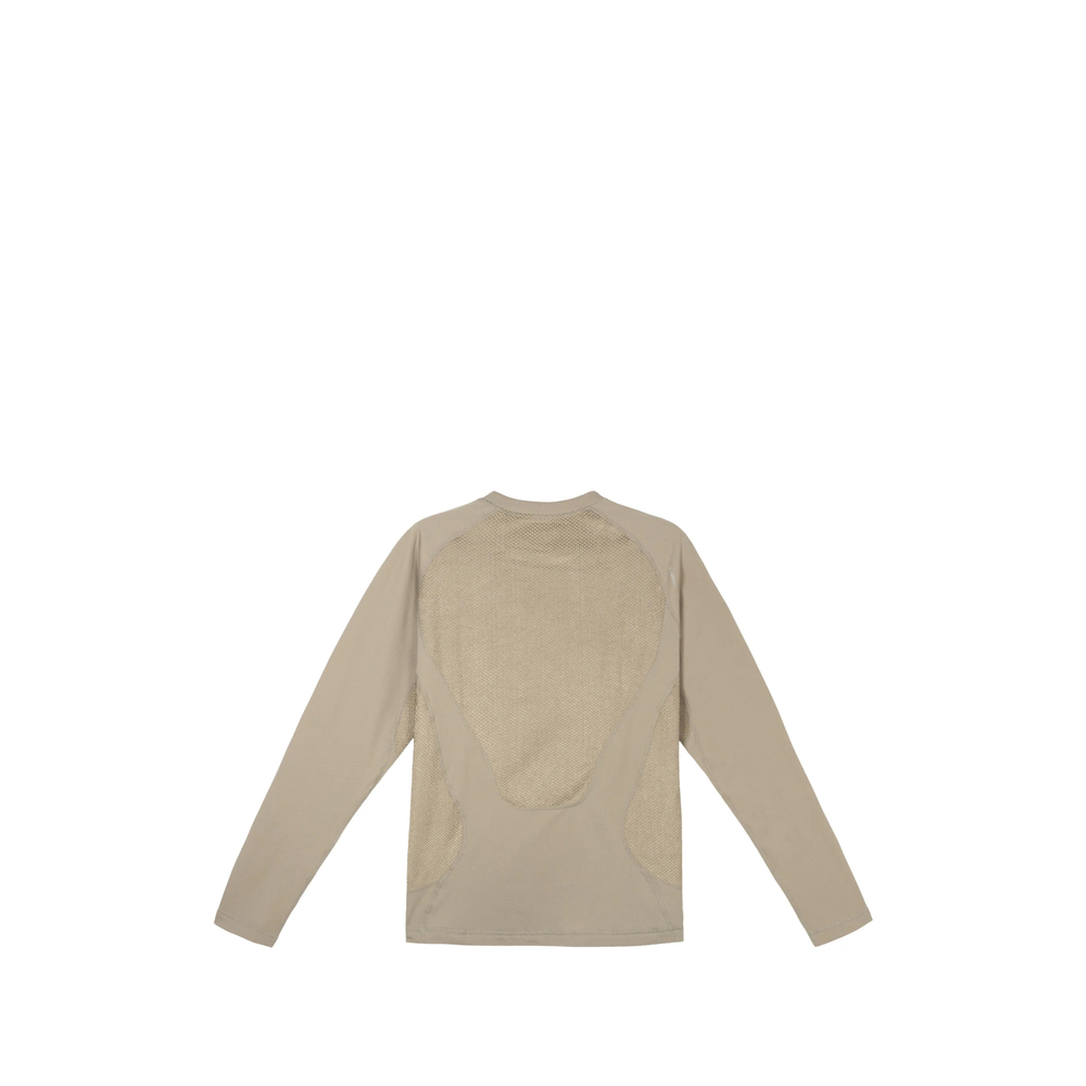 Mesh-Panel Long-Sleeve T-Shirt