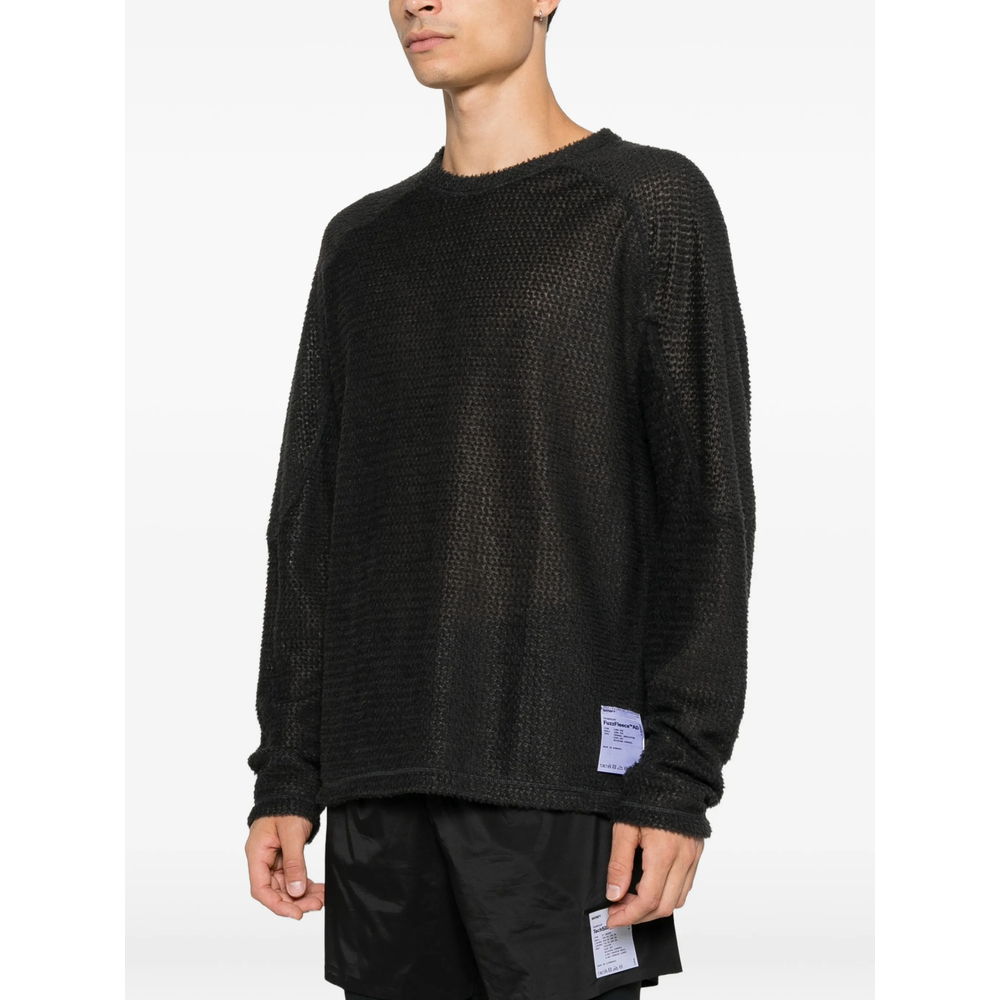 Waffle-Knit Raglan-Sleeve Sweater