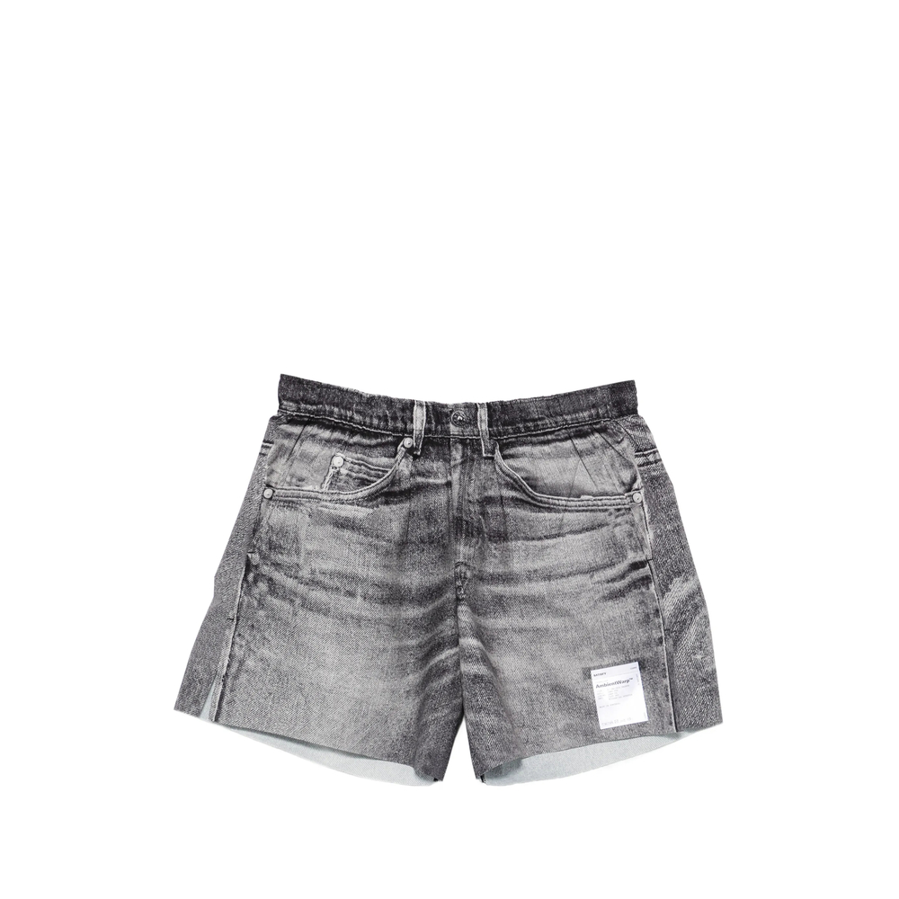 Satisfy AmbientWarp Denim-print Shorts