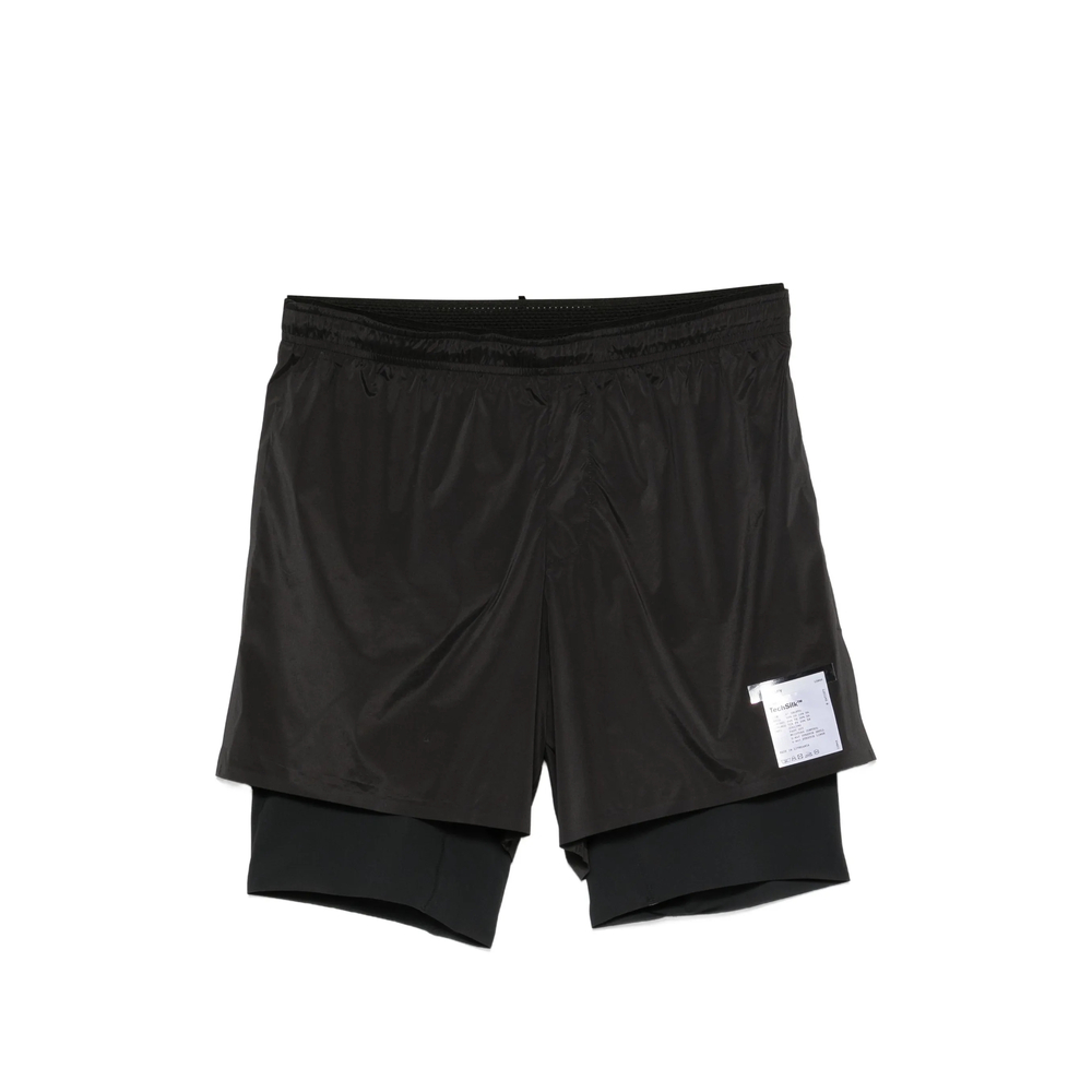 Satisfy Layered Logo-print Shorts