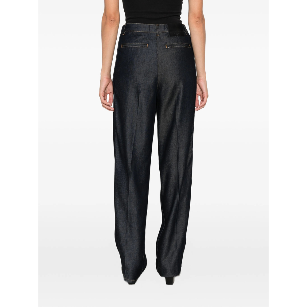 Pleated Wide- Leg