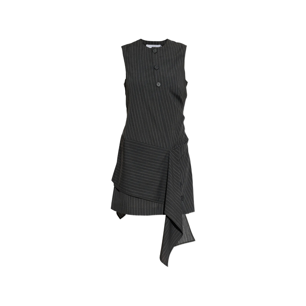 Iro Klea Pinstripe Layered Mini Dress