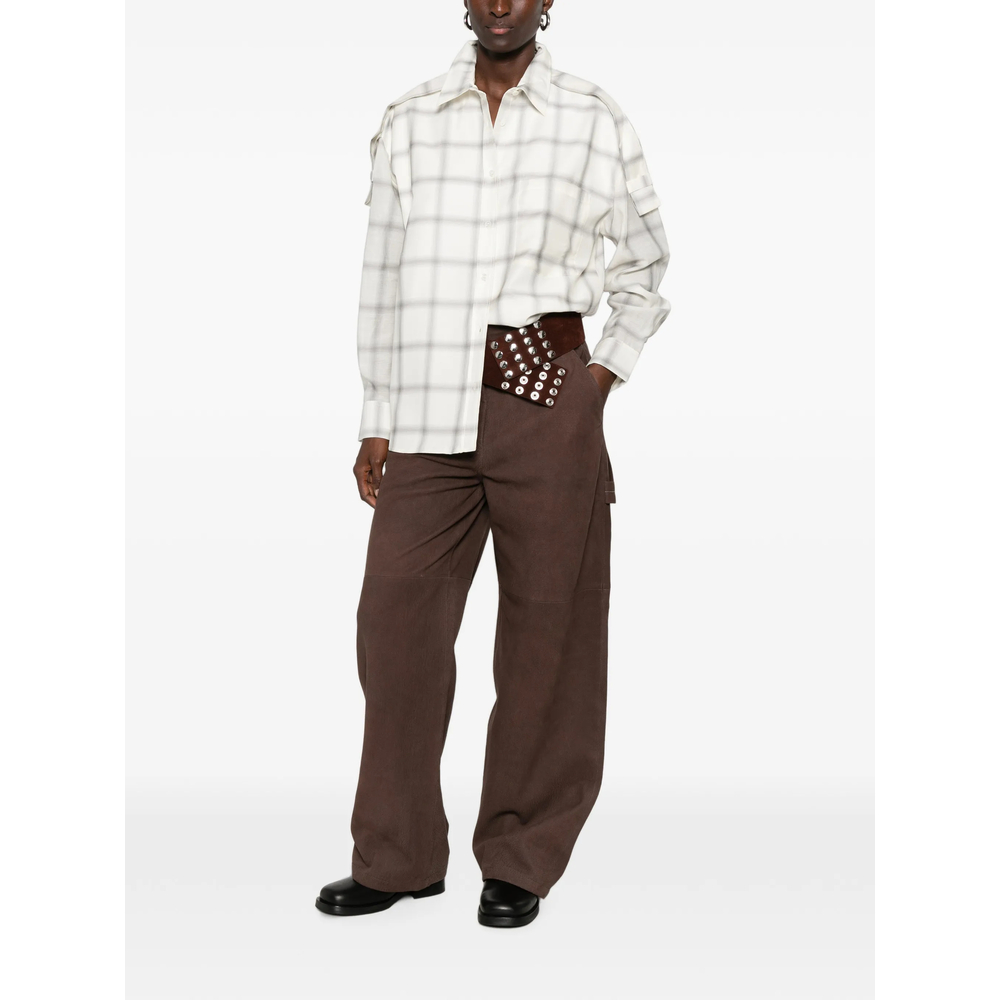 Check-Pattern Button-Down Shirt