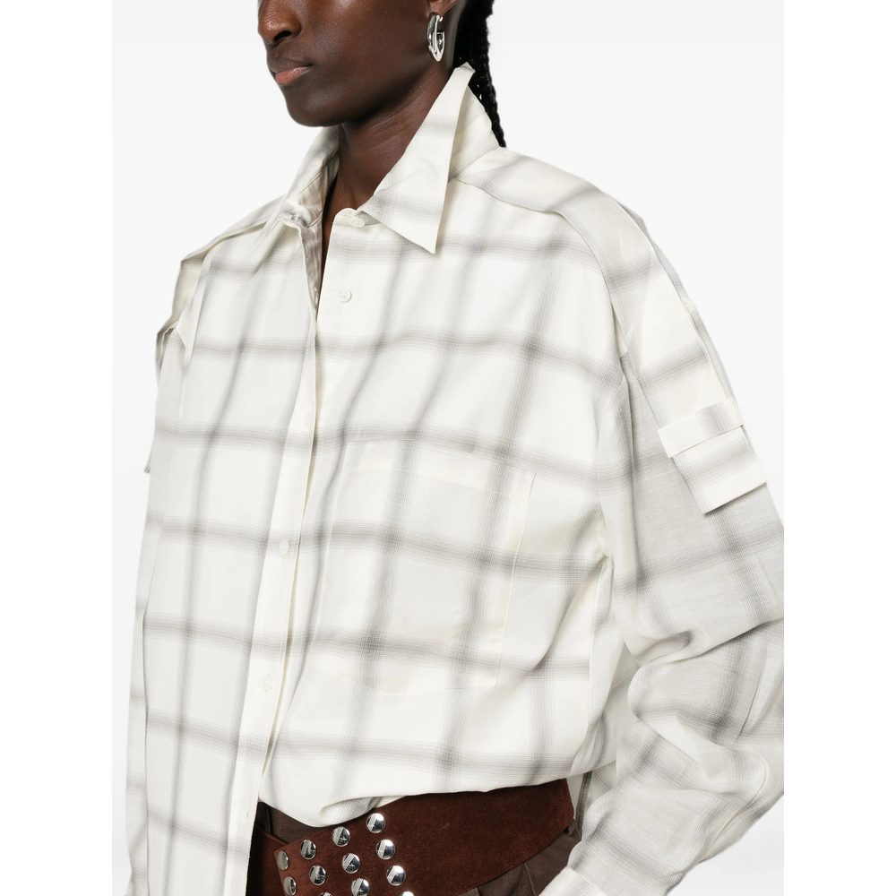 Check-Pattern Button-Down Shirt