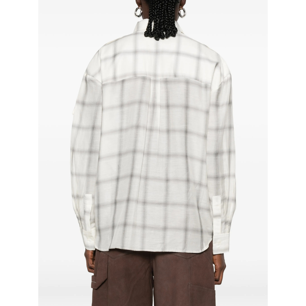 Check-Pattern Button-Down Shirt