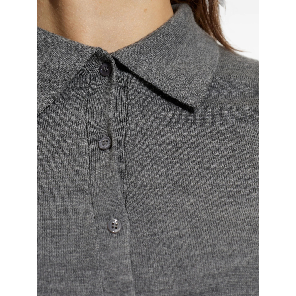 Miel Striped-Trim Button-Down Shirt