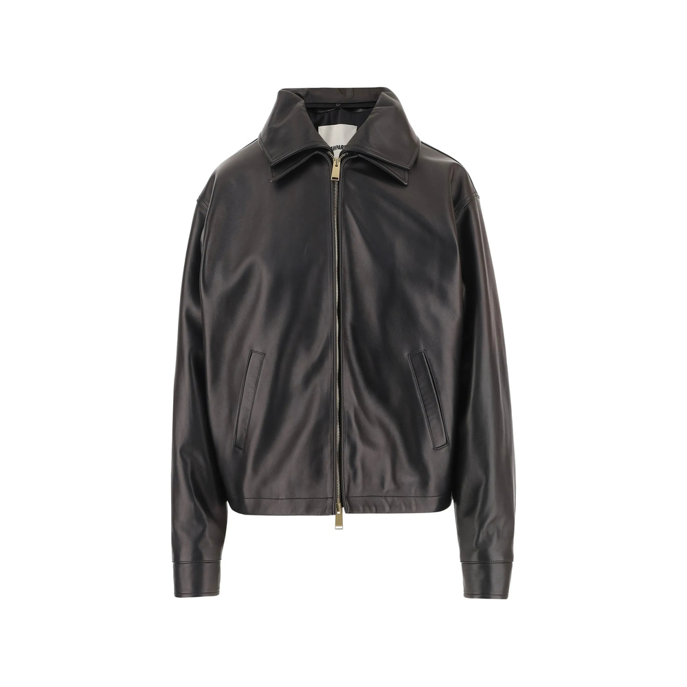 Darkpark Zip-up Leather Jacket