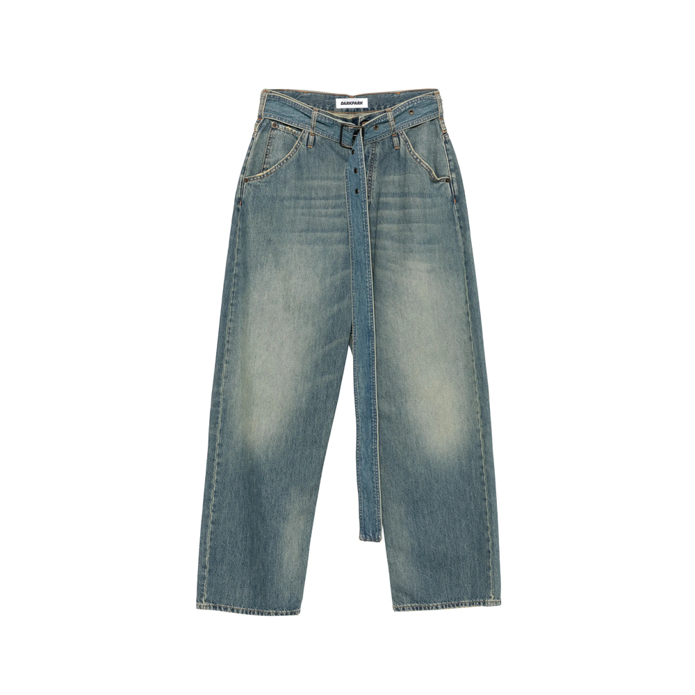 Darkpark Belted Wide-leg Jeans