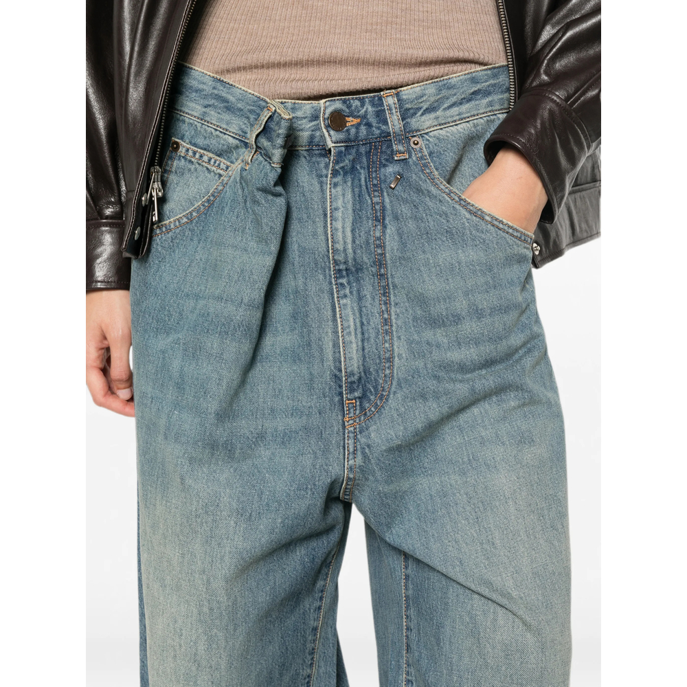 Asymmetric-Waist Jeans
