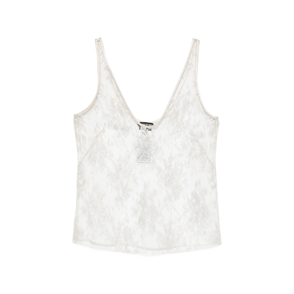 Lace-Overlay Top