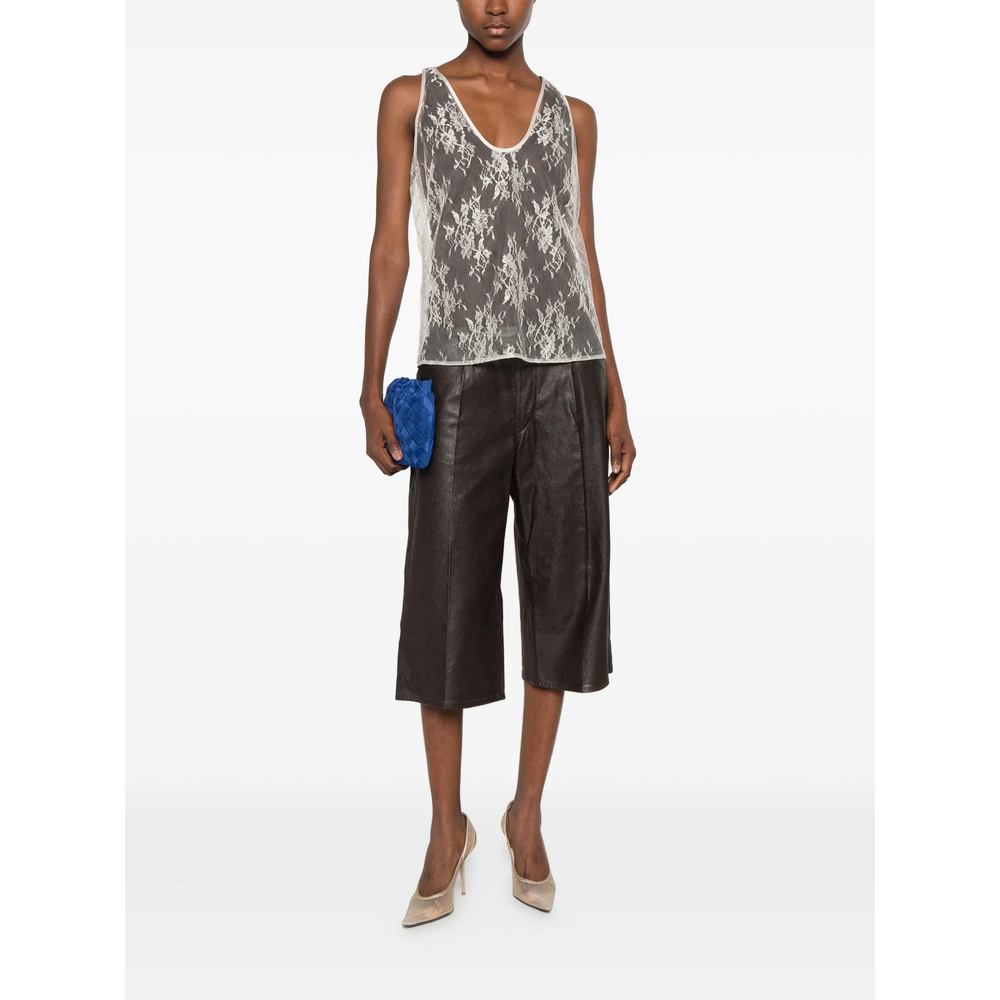 Lace-Overlay Top