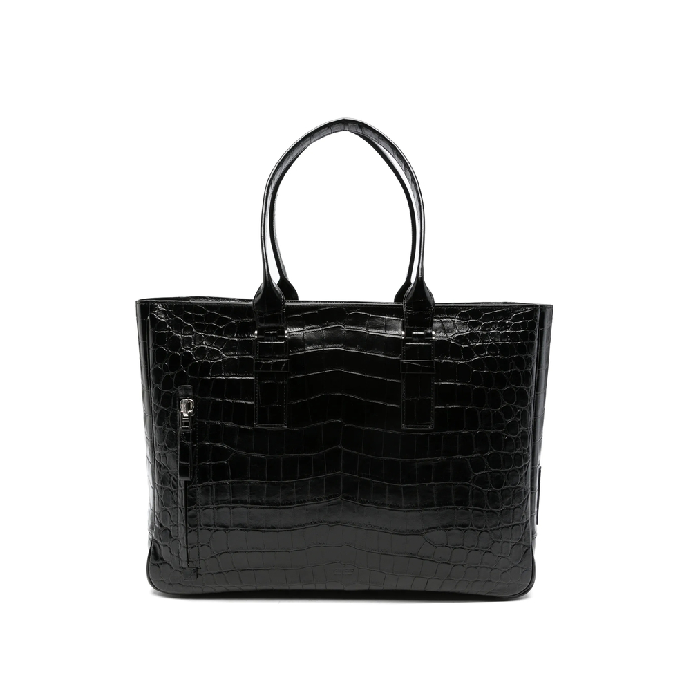 Tom Ford Crocodile-effect Leather Tote Bag