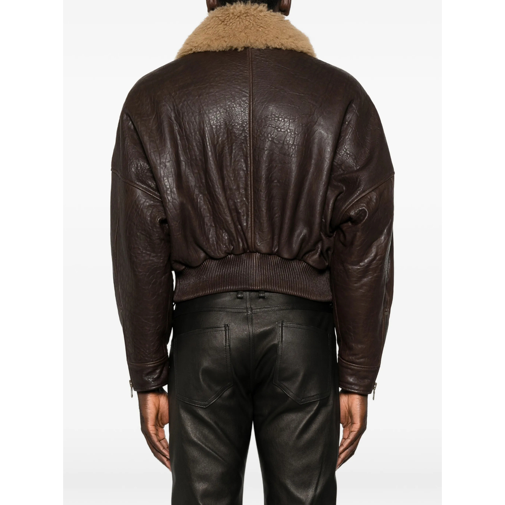 Shearling-Collar Jacket