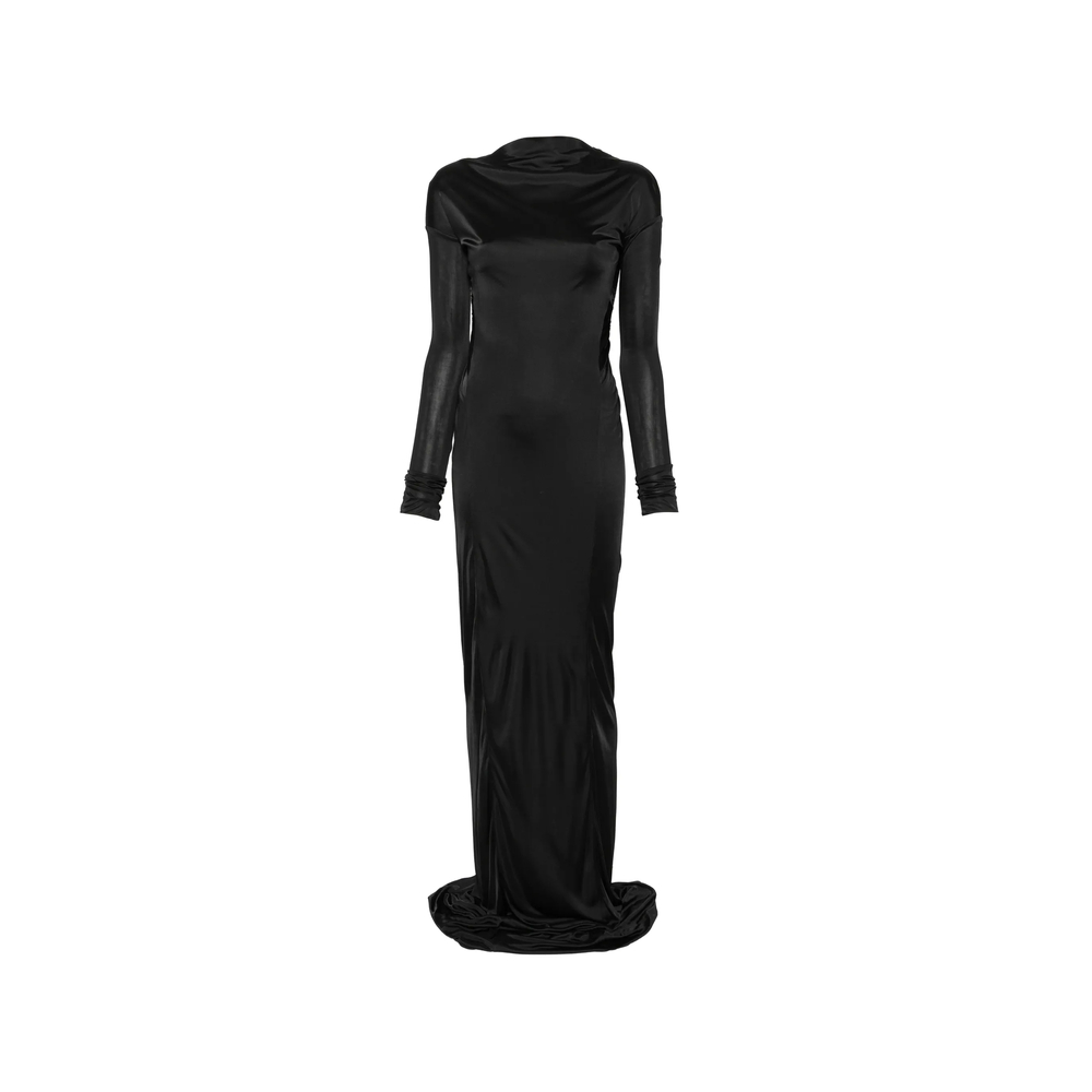 Petar Petrov Close Contact Open-back Long-sleeve Maxi Dress