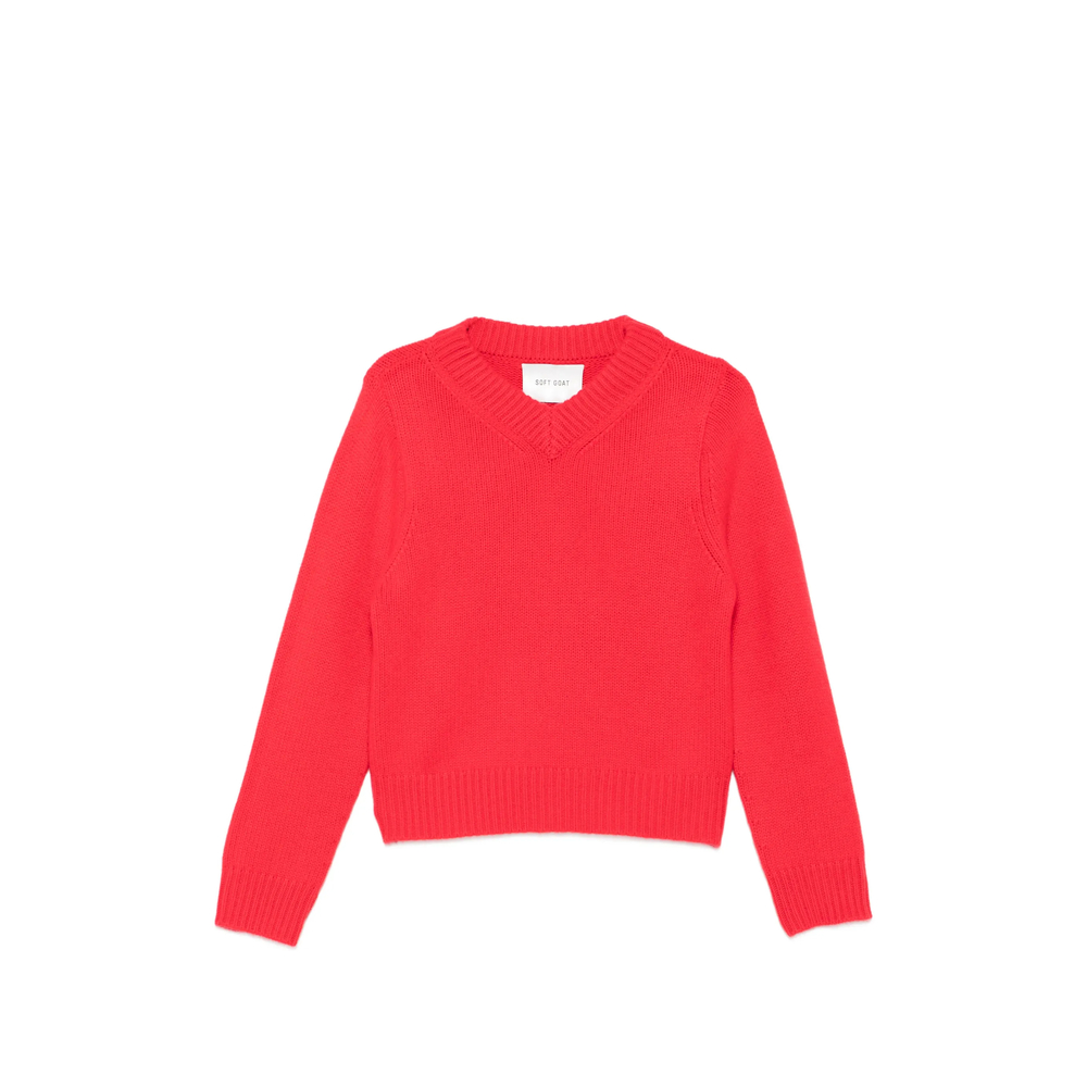 Ribbed V-Neck Sweater