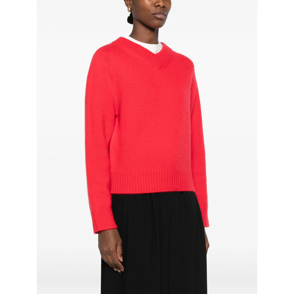 Ribbed V-Neck Sweater