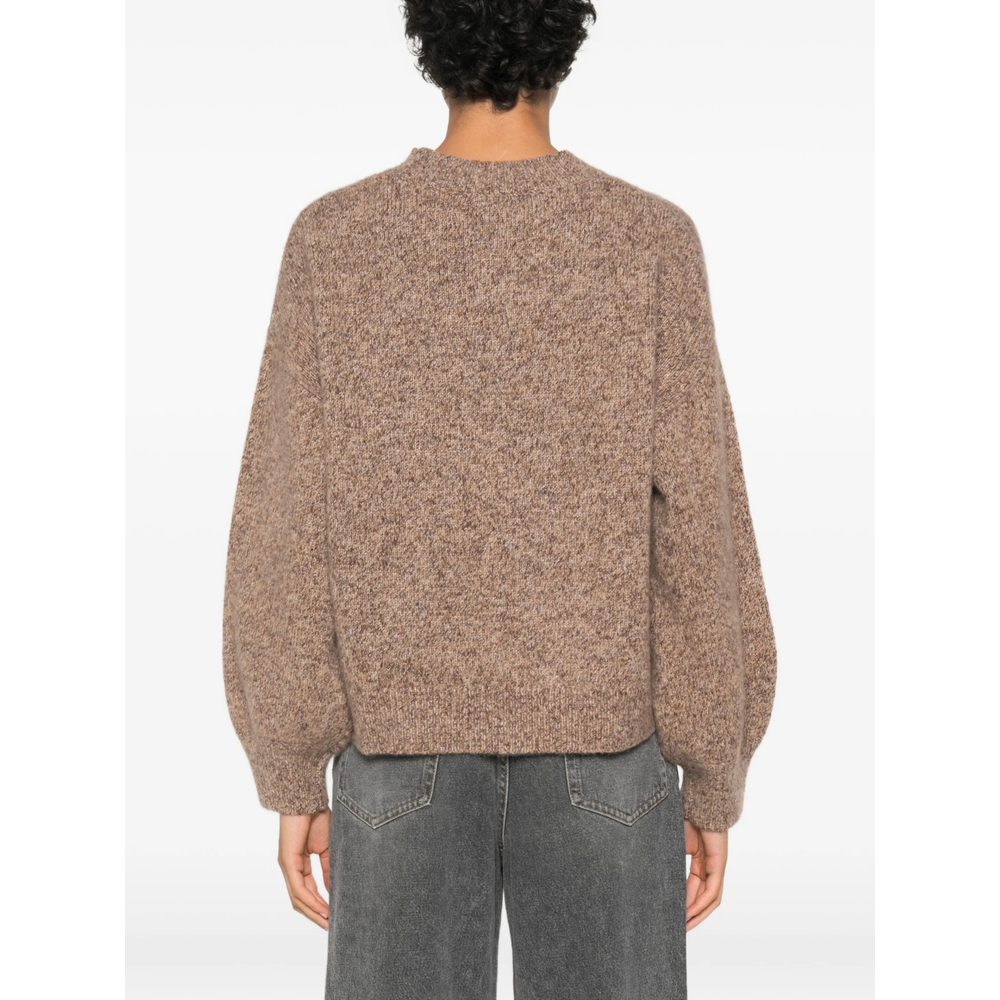 Mélange-Effect Crew-Neck Sweater