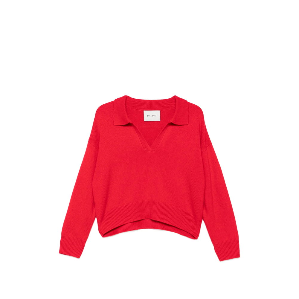 Polo-Collar Sweater