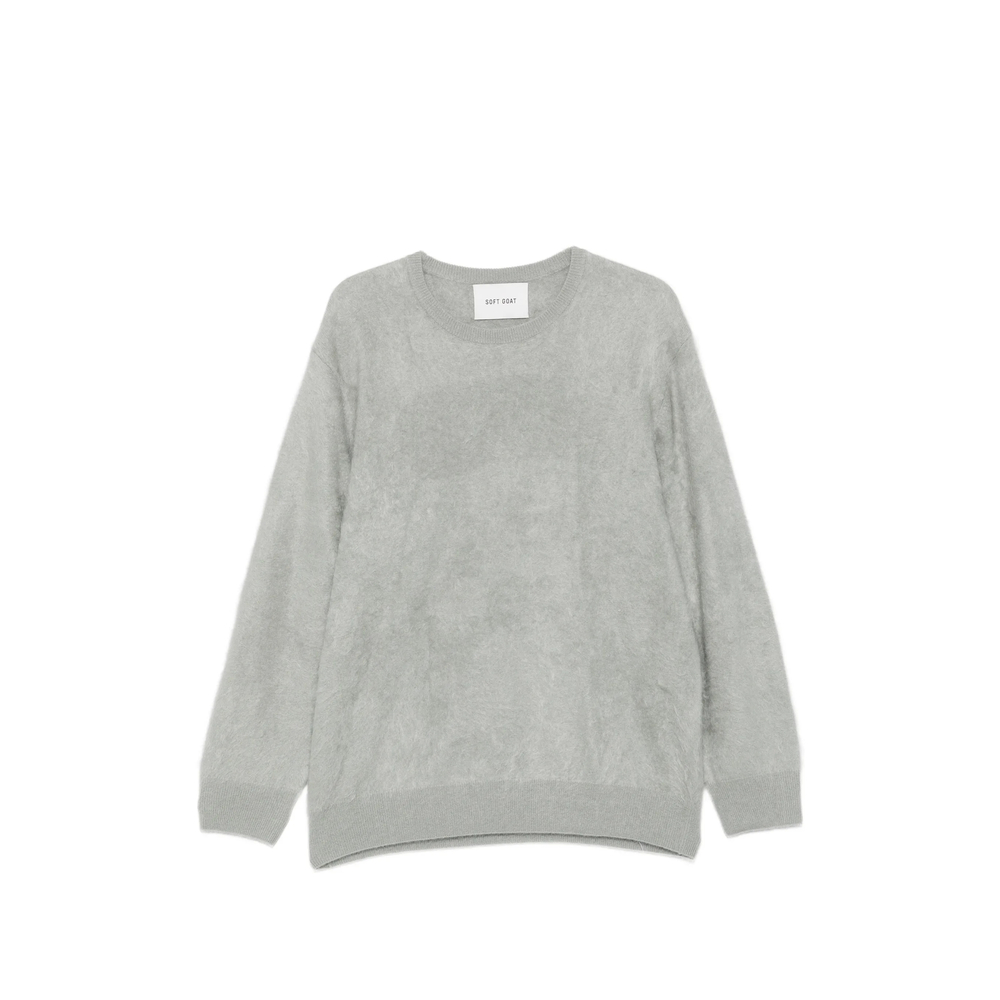 Crew Neck Brushed-Knit Sweater