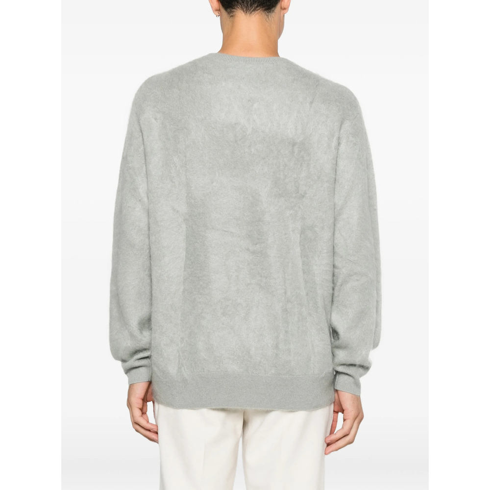 Crew Neck Brushed-Knit Sweater