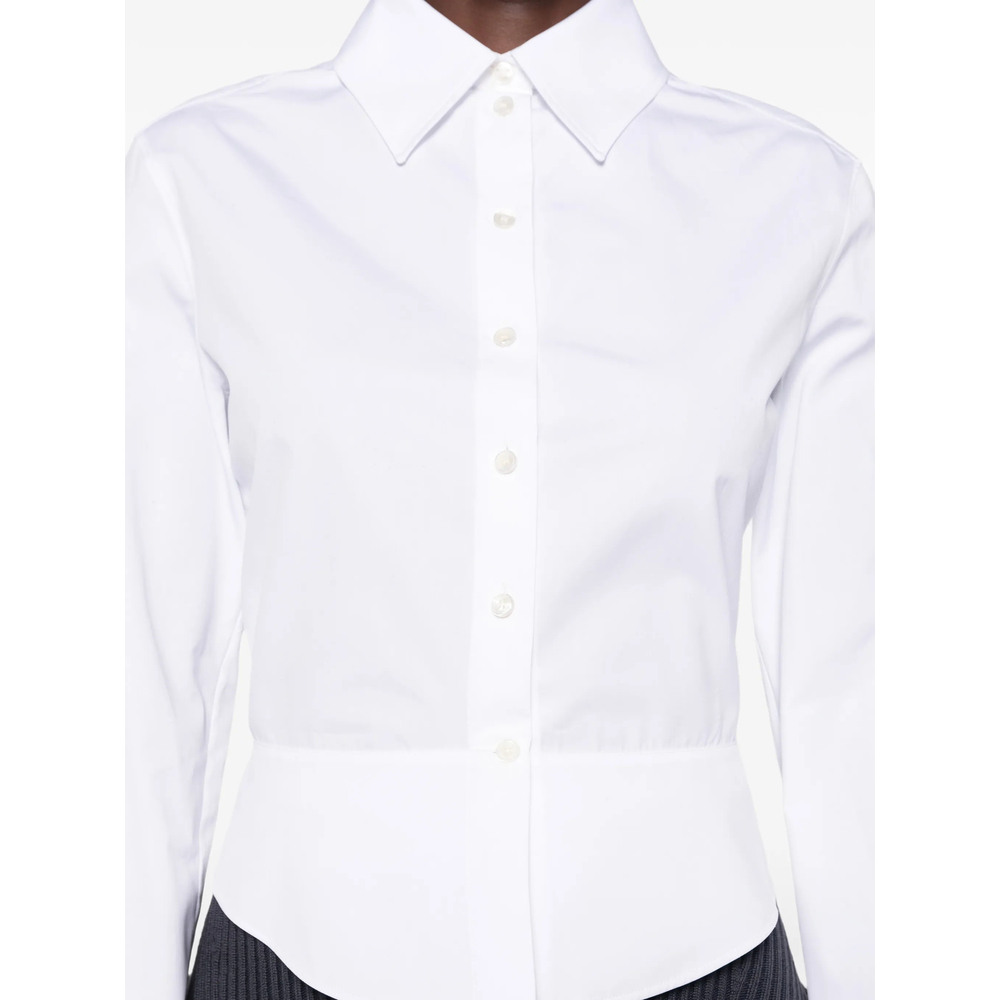 Alaïa Cotton Poplin Basque Shirt