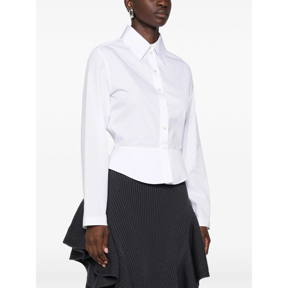 Alaïa Cotton Poplin Basque Shirt
