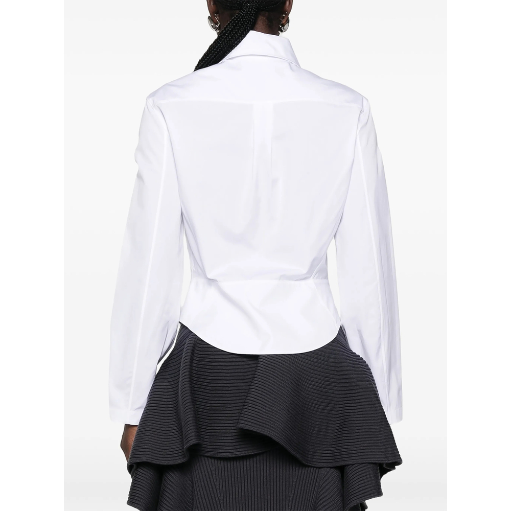 Alaïa Cotton Poplin Basque Shirt