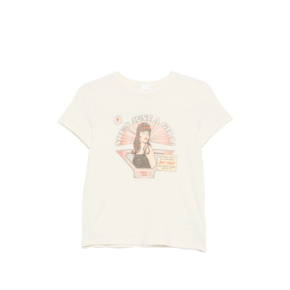 Re/done Just A Girl Graphic-print T-shirt