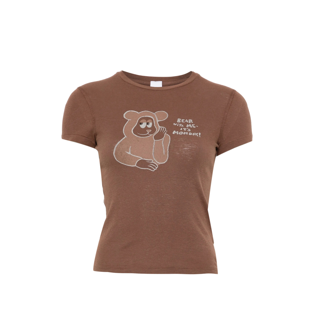 Re/done 90s Baby Tee Monday Graphic-print T-shirt