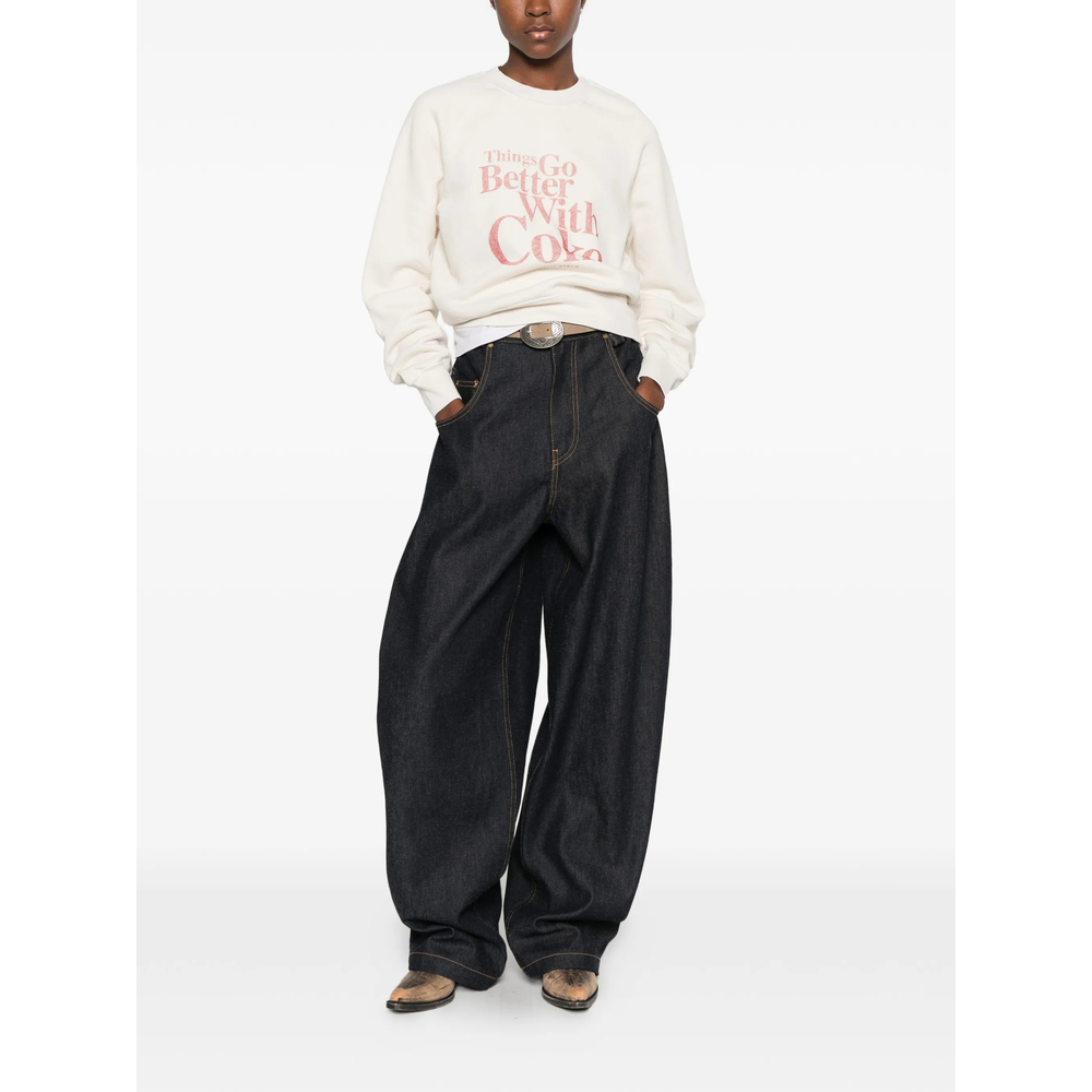 Re/Done Graphic-Print Raglan-Sleeve Sweatshirt