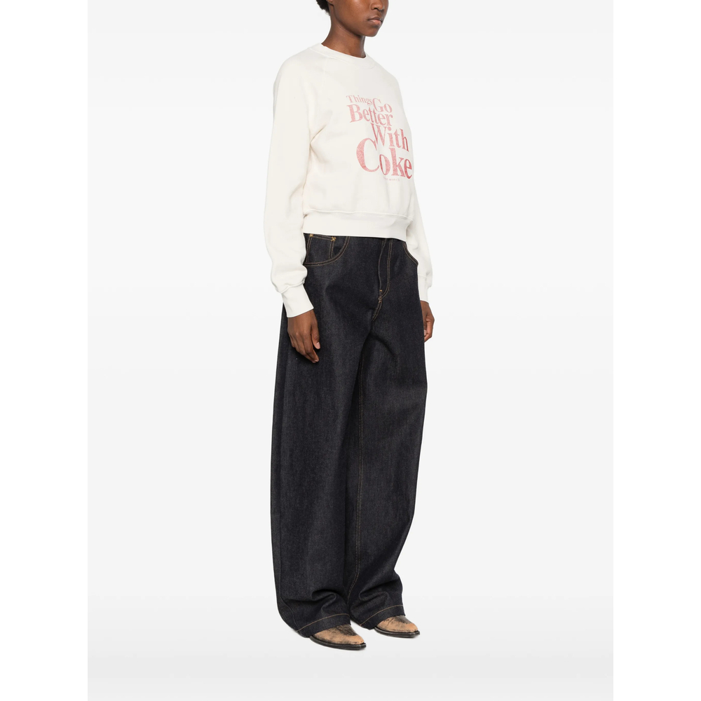 Re/Done Graphic-Print Raglan-Sleeve Sweatshirt