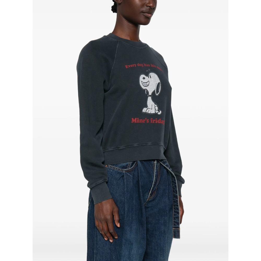 Re/Done Graphic-Print Raglan-Sleeve Sweatshirt